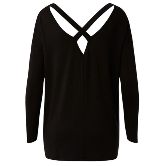 NWOT Seed Heritage Cross Back Long Sleeve Top - Picture 4 of 4